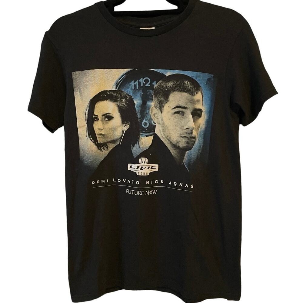 Demi Lovato and Nick Jonas 2016 Future Now Honda Civic Tour Shirt Adult Small